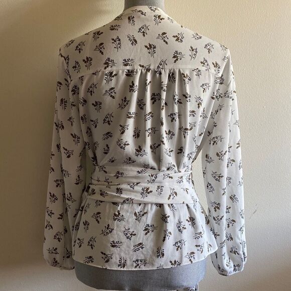 1. State Women’s Floral Long Sleeve Wrap Blouse - Picture 6 of 9